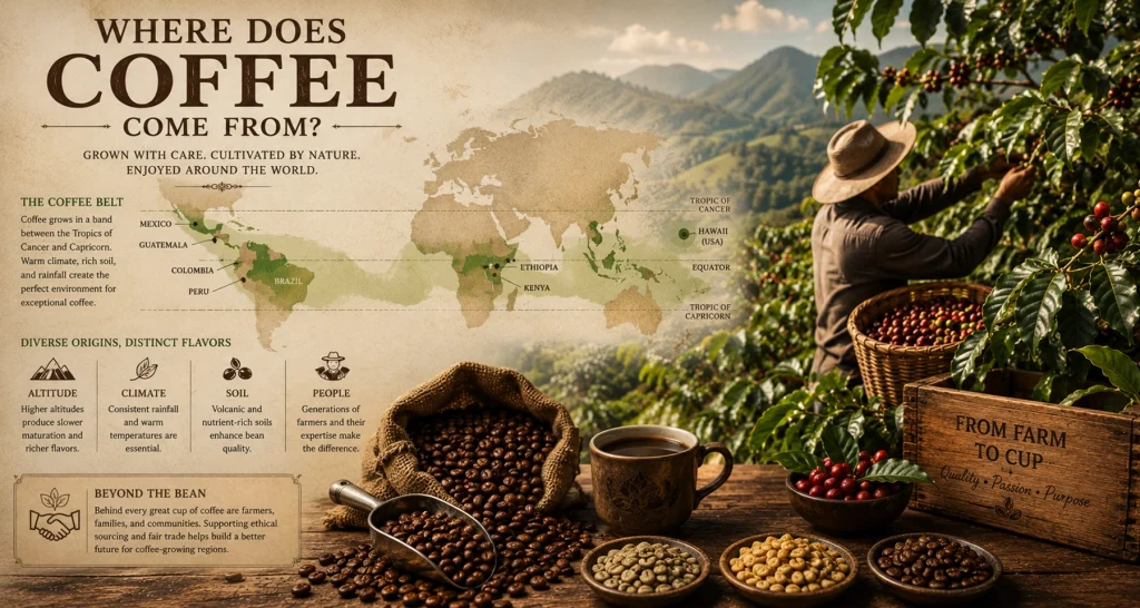 Coffee origins and cultivation journey