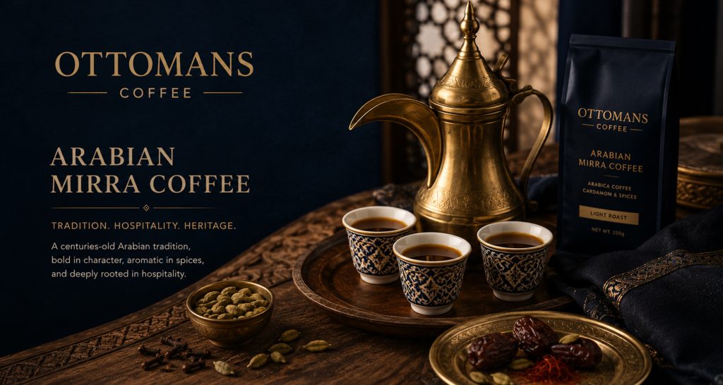 Luxurious Arabian Mirra coffee service